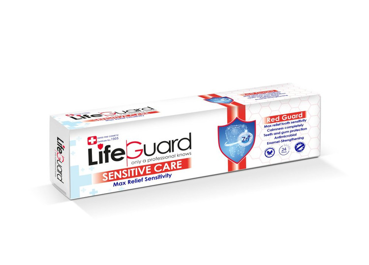 خمیر دندان حساس (Red Guard) برند لایف گارد با حجم 120 گرم
